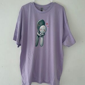 Lavender “Big Spoon” Graphic Pajama Top